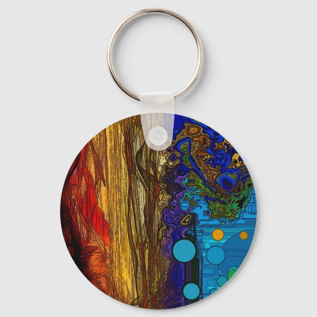Fram - Abstract Art Keychain (Front)