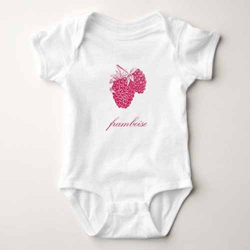 Framboise Raspberry Baby Bodysuit