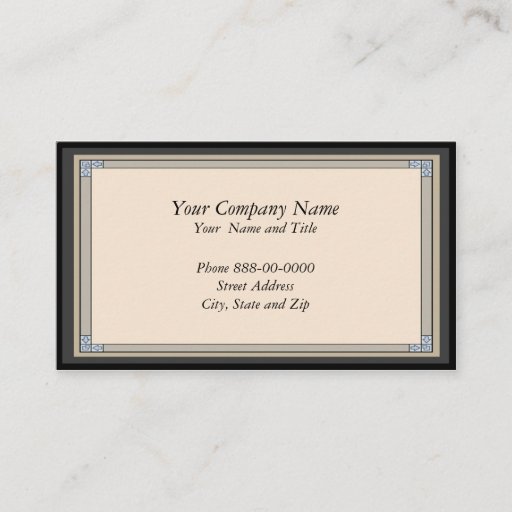 Customizable Frame Border Business Card