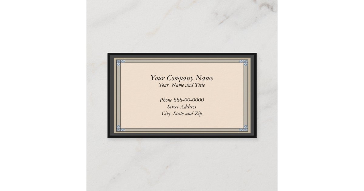 Frame Border Business Card Zazzle