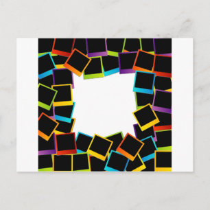 frame- colorful postcard