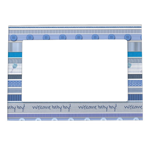 Frame - Magnetic - Welcome Baby Boy (Front)