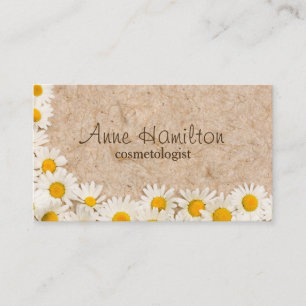 Frame of daisies business card