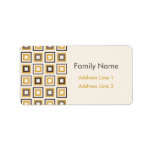 Frame Squares Pattern Label