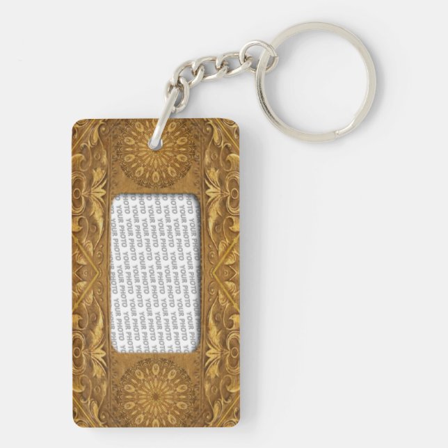 Frame Template Antique I Keychain (Back)