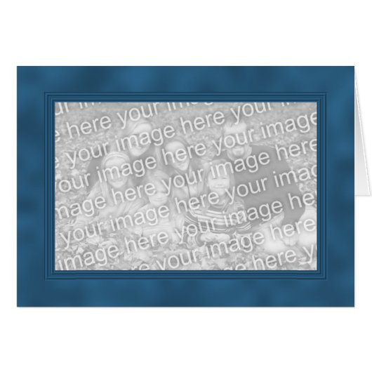 Frame Template Card - Blue (Front Horizontal)