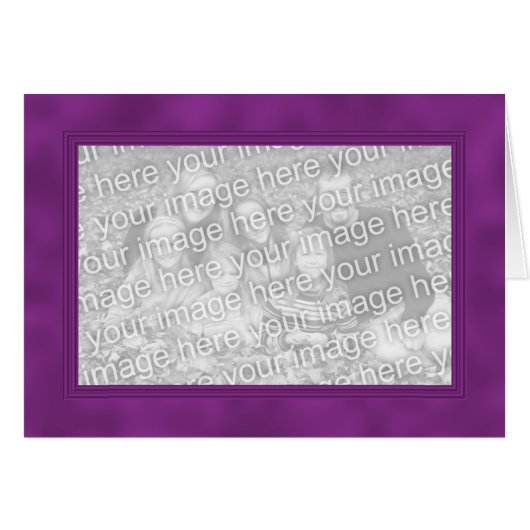 Frame Template Card - Dark Magenta Purple (Front Horizontal)