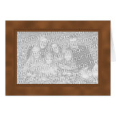 Frame Template Card - Dark Shady Orange (Front Horizontal)