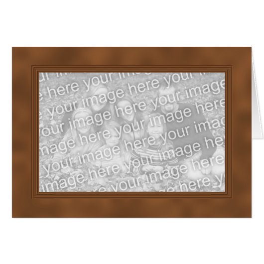 Frame Template Card - Dark Shady Orange (Front Horizontal)