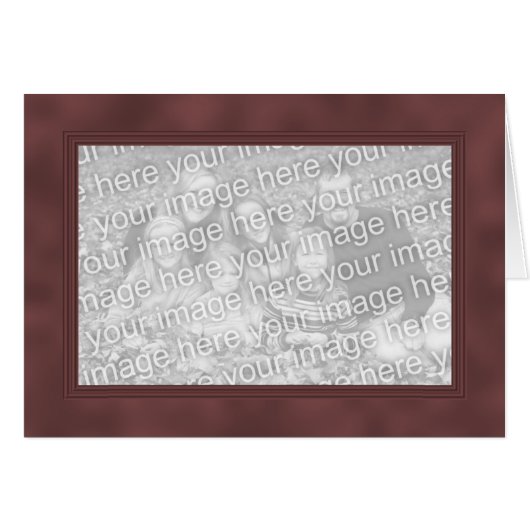 Frame Template Card - Dark Smokey Red (Front Horizontal)