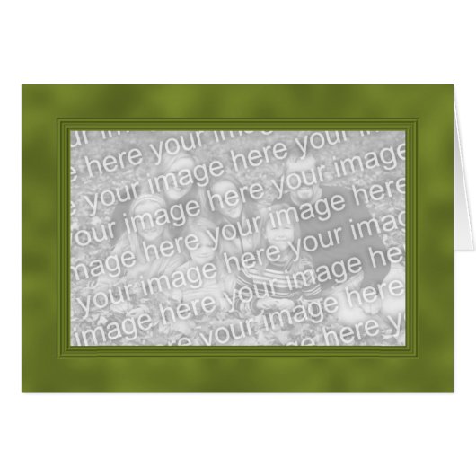 Frame Template Card - Green (Front Horizontal)