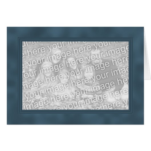 Frame Template Card - Smokey Blue (Front Horizontal)