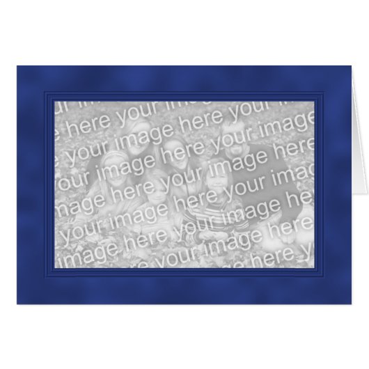 Frame Template Card - Smokey Blue 3 (Front Horizontal)