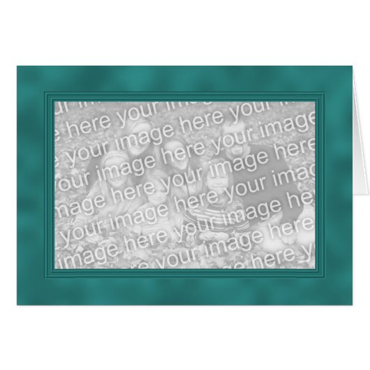 Frame Template Card - Turquoise (Front Horizontal)