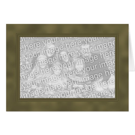 Frame Template Card - Yellow Brown (Front Horizontal)