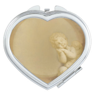 frame with angel compact mirror
