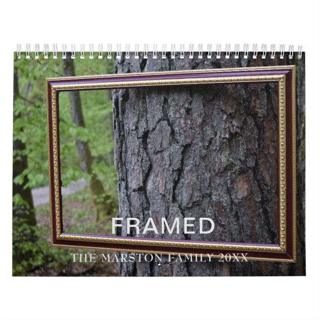 FRAMED 12-month Calendar (Cover)