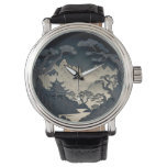 Framed 3D Chinese Landscape Grey Watch