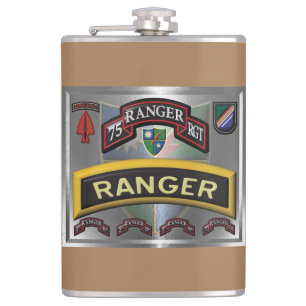 Framed 75th Ranger Regiment Design Flask