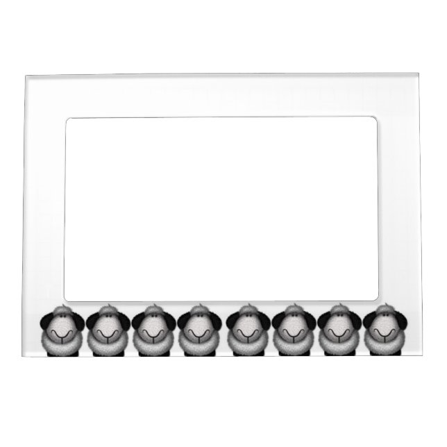 Framed by Sheep! Magnetic Photo Frame (Front)