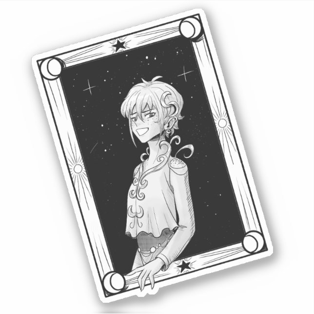 Framed by Stars Sticker (Front)