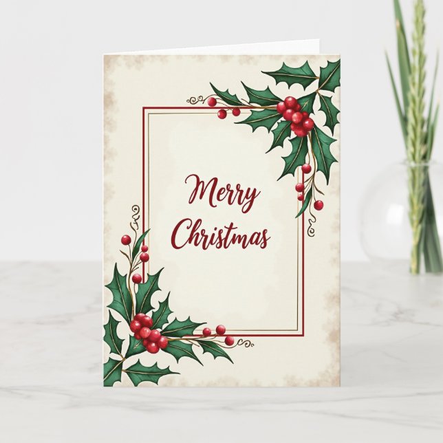 Framed Calligraphy Christmas Card (Front)