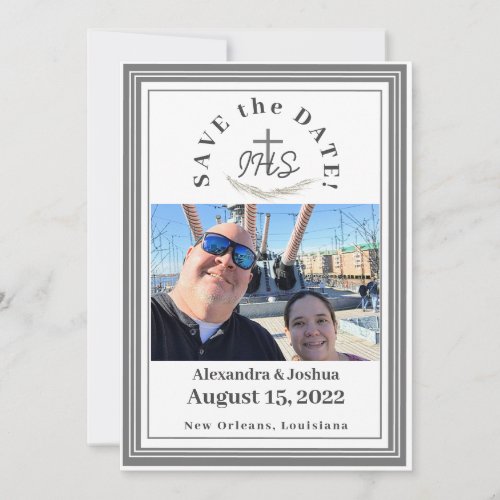 Framed Catholic Bible_Verse Save the Date