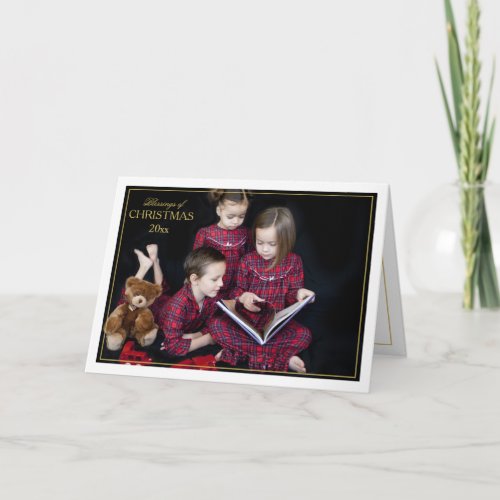 Framed Christmas Blessings Folded Card