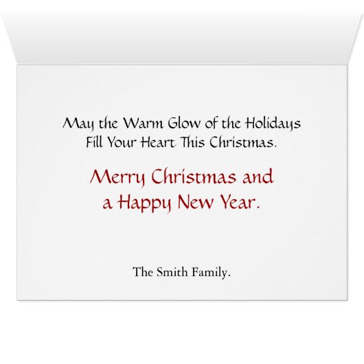 Framed Christmas Day Services - Vintage Card (Inside Horizontal (Bottom))