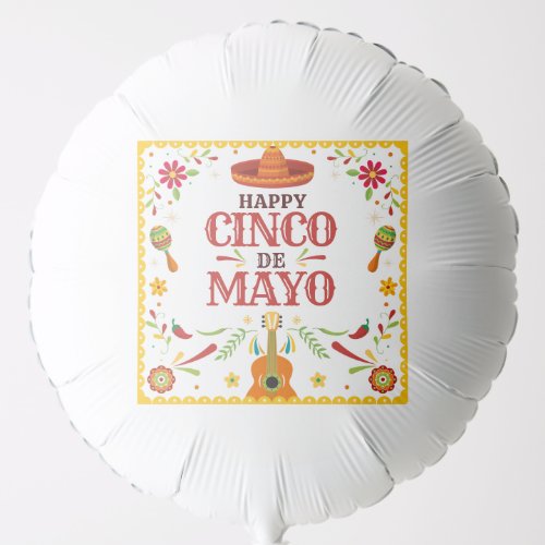 Framed Cinco de Mayo Mexican Fiesta Party Balloon