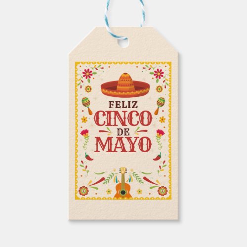 Framed Cinco de Mayo Mexican Gift Tags