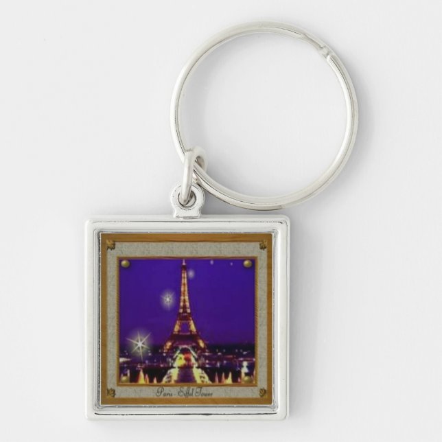 Framed Eiffel Tower Keychain (Front)
