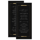 Framed Elegance Black Simple Modern Classy Wedding