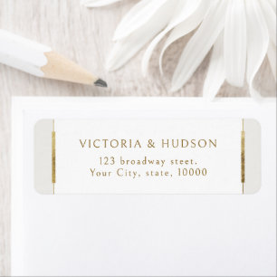 Framed Elegance Modern Simple Return Address Label