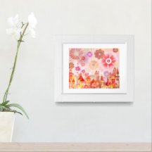 Framed Euphoric Town 3rd Stage Celebration Print