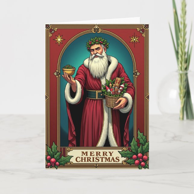 Framed Festive Figure Card (Front)