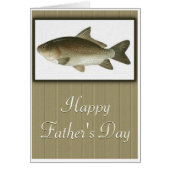 Framed Fish Image Happy Father's Day Greeting Card (Front)