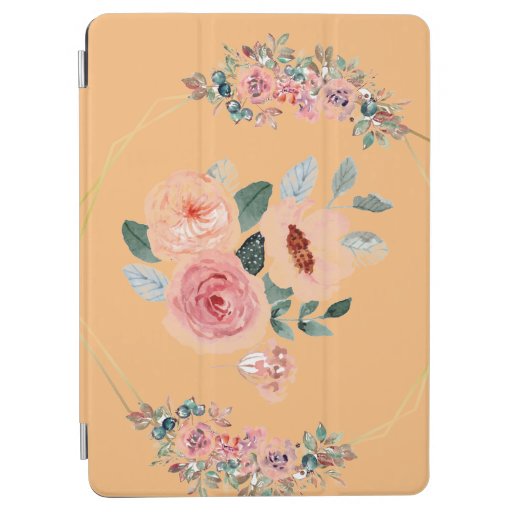 Framed flower Spiral Notebook iPad Air Cover