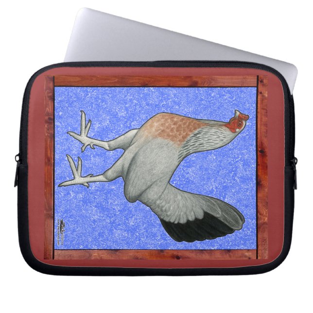 Framed Game Hen Laptop Sleeve (Front)