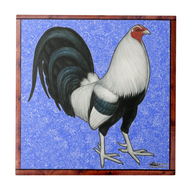 Framed Gamecock Ceramic Tile (Front)