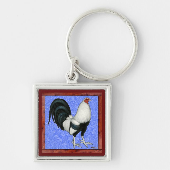 Framed Gamecock Keychain (Front)