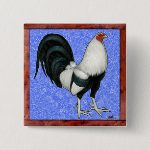 Framed Gamecock Pinback Button
