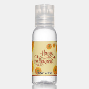 Framed greeting card Happy Halloween typography Hand Sanitizer