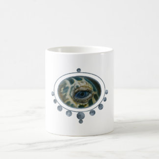 Framed Hawksbill Turtle Eye Coffee Mug