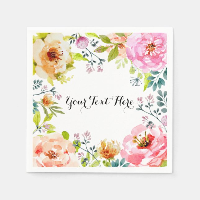 Framed in Floral Napkins (Front)