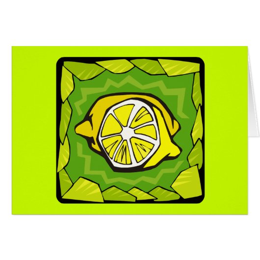 Framed Lemons Cards (Front Horizontal)