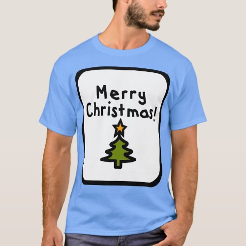 Framed Merry Christmas Tree T_Shirt