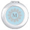 Framed Monogram Compact Mirror