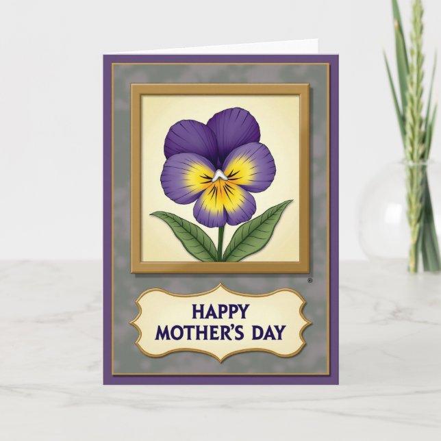 Framed Mothers Day Blossom Card (Front)