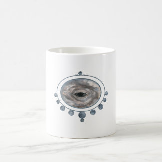 Framed Northern Gray Whale Eye Coffee Mug